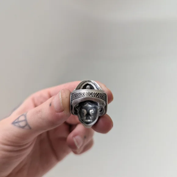 Athena greek god sterling silver 925 ring size 6.5 - Picture 8 of 10